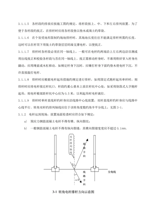 混凝土电杆运输组立综合施工作业基础指导书.docx