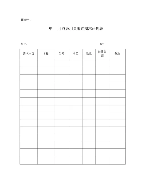 公司办公用品管理核心制度含表单.docx