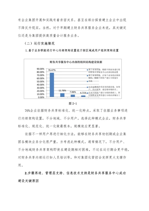 中国企业财务共享服务中心建设情况调查研究报告.docx