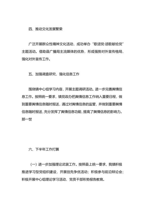 某镇宣传工作总结.docx