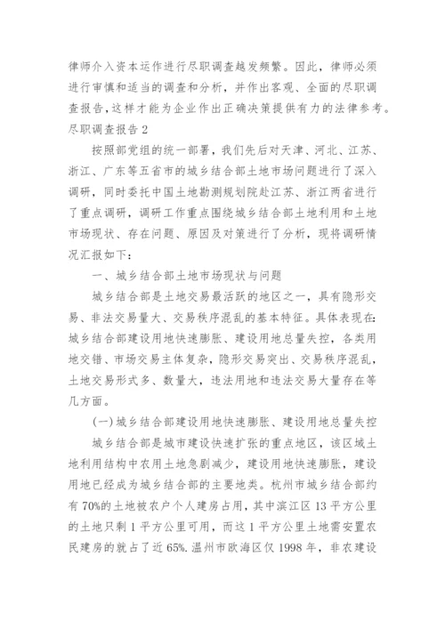 尽职调查报告.docx