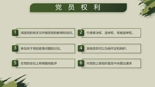 迷彩风格八一部队党课青春梦强军梦动态PPT