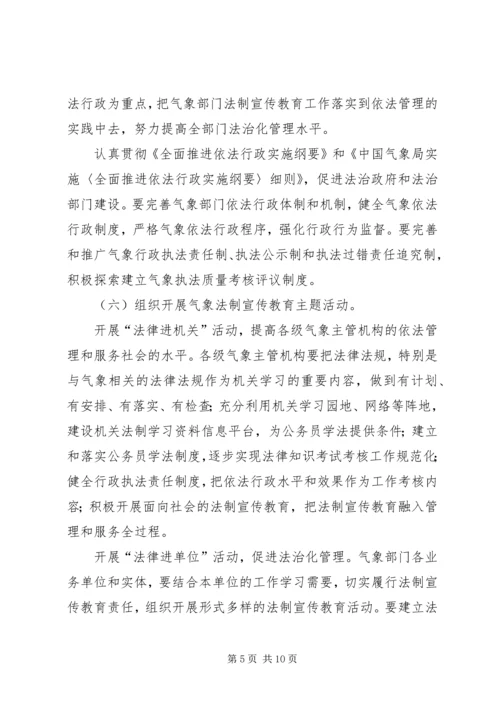 气象部门五五普法五年规划 (2).docx