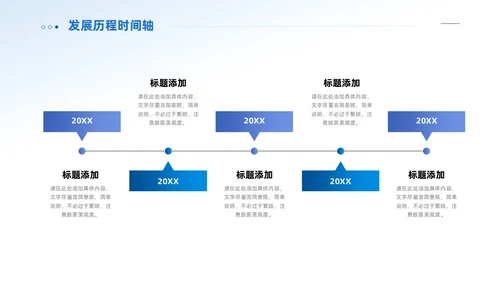 商务通用公司发展历程时间轴图表PPT