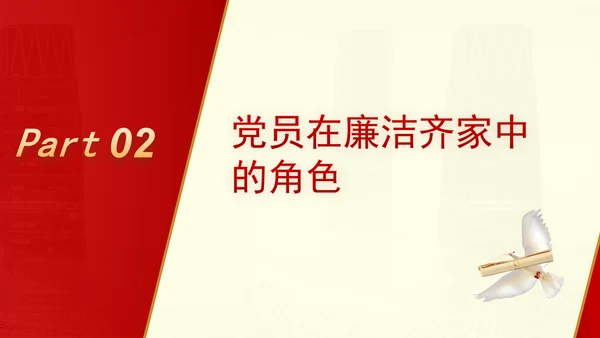 弘扬优秀家风ppt培育良好家风作党员表率专题党课PPT