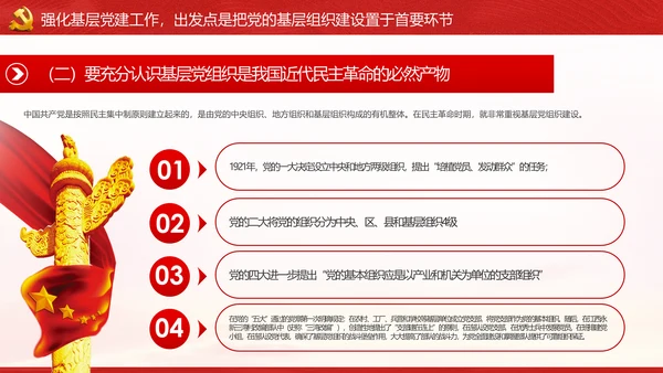 发挥先锋模范作用筑牢基层战斗堡垒党课