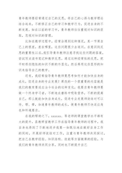 指导青年教师个人工作总结.docx