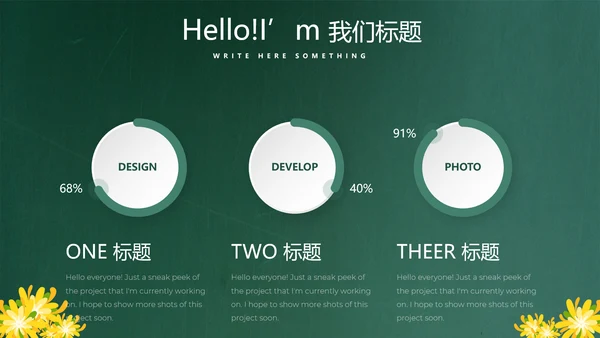 遇见最美教师感恩教师节动态PPT模板
