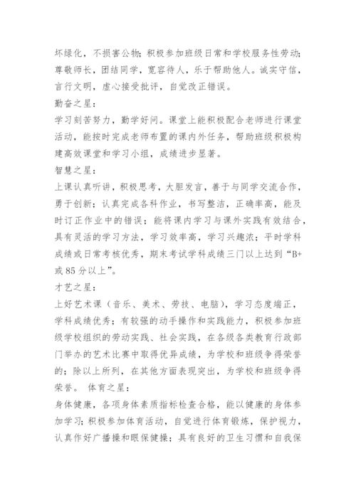 小学生评优评先方案.docx