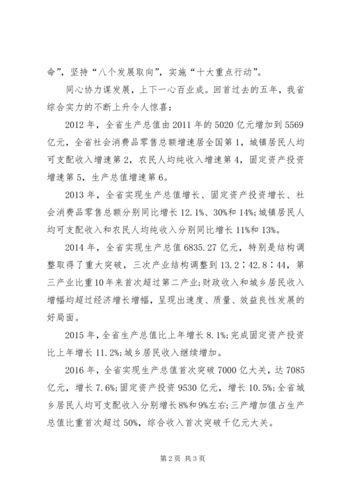 学习省第十三次党代会精神心得 (5).docx