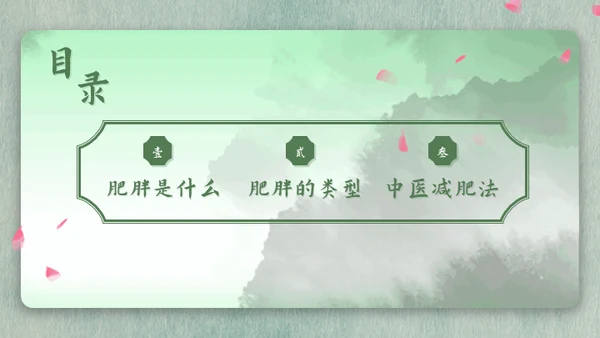 我要减肥中医的减脂养生智慧通用PPT模板