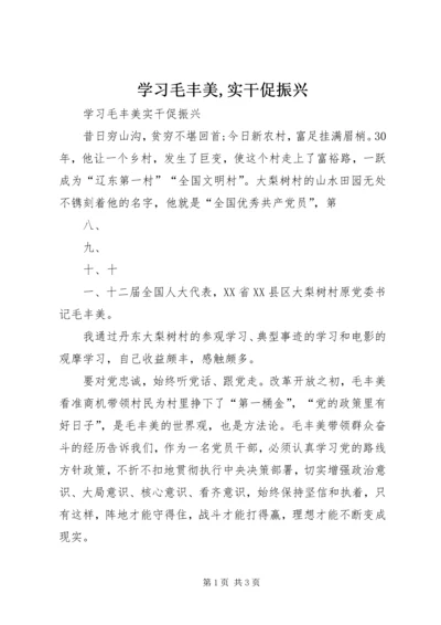 学习毛丰美,实干促振兴 (5).docx