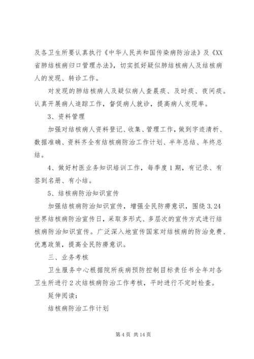 结核病防治工作计划及安排.docx