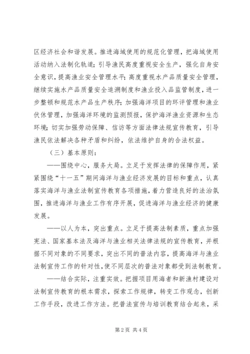 市海洋与渔业系统五五普法规划 (4).docx