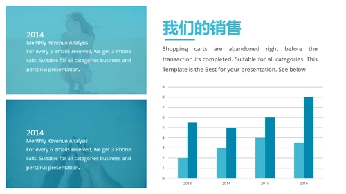 简约夏日旅游度假景点推荐旅行社动态PPT