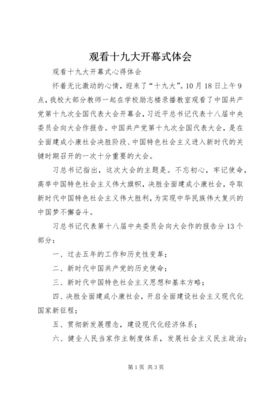 观看十九大开幕式体会 (4).docx