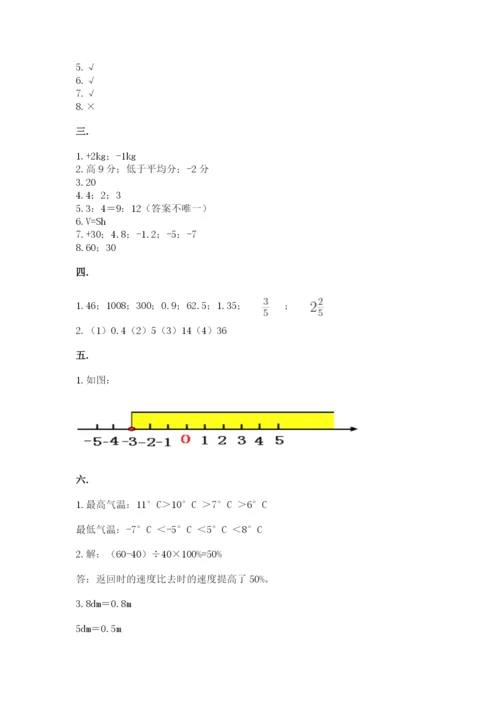 最新版贵州省贵阳市小升初数学试卷【考点提分】.docx