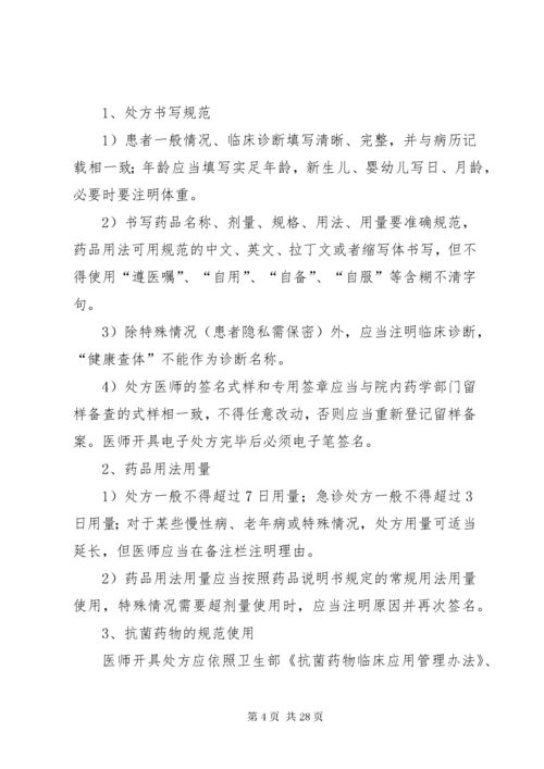 某某医院处方点评管理办法与实施细则.docx