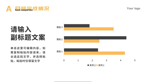黑色简约年度总结PPT模板