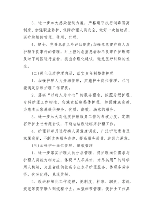 2023年医院护理工作计划范文.docx
