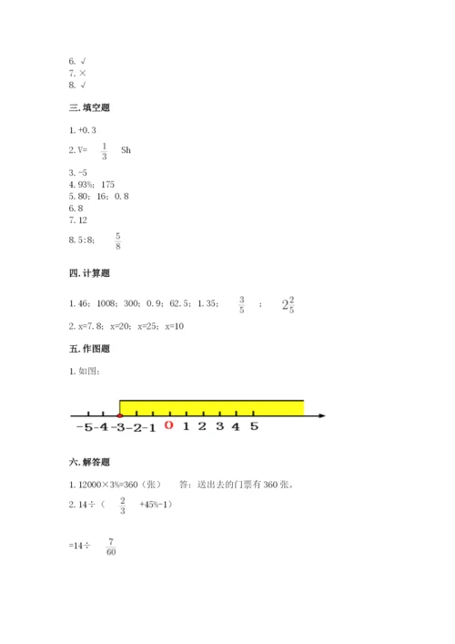 冀教版小学六年级下册数学期末检测试题（培优b卷）.docx