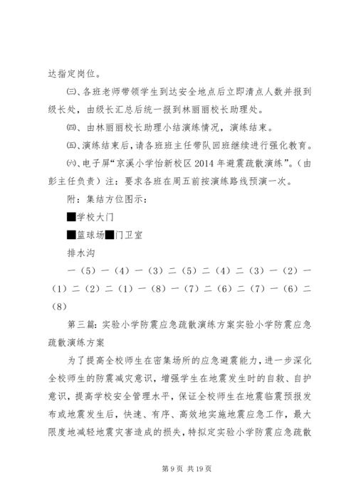 仓盈小学防震应急疏散演练方案.docx