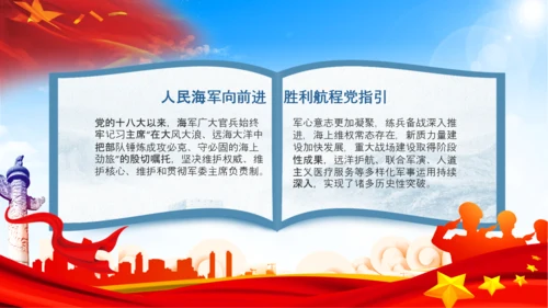 军队教育建设强大蓝海海军航母舰队PPT