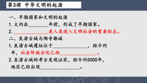 2024--2025学年七年级历史上册期中复习课件（1--11课   89张PPT）