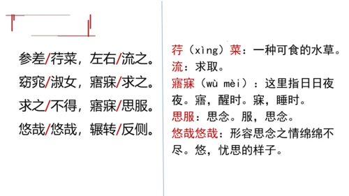 12《诗经》二首 关雎 课件