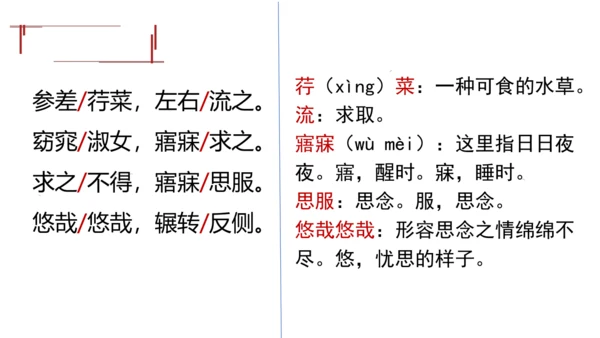 12《诗经》二首 关雎 课件