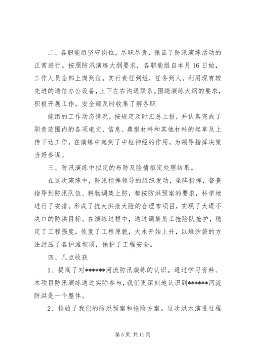 防汛应急预案演练方案-防汛应急预案范文.docx