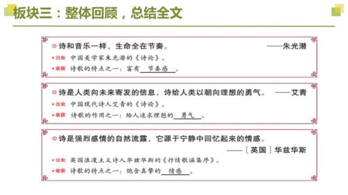 部编版2022-2023学年四年级语文下册大单元教学  第三单元    课件