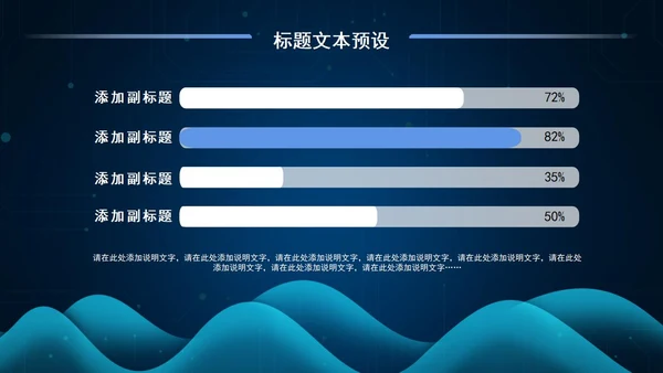 科技商务工作总结PPT模板