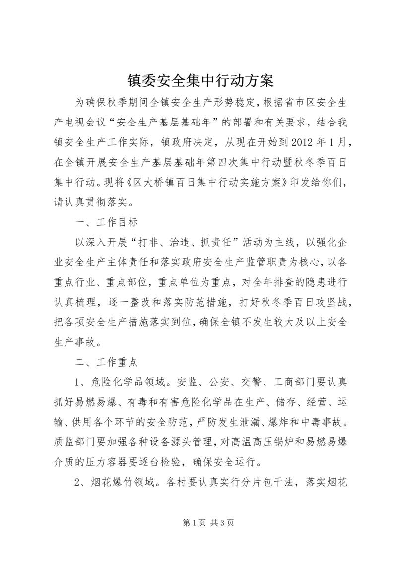 镇委安全集中行动方案.docx
