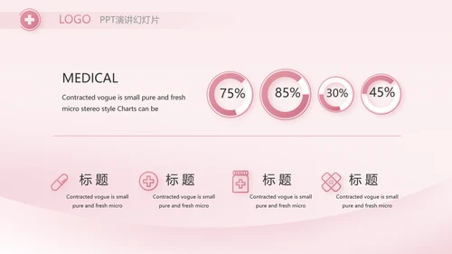 粉色医疗护士护理工作汇报动态PPT