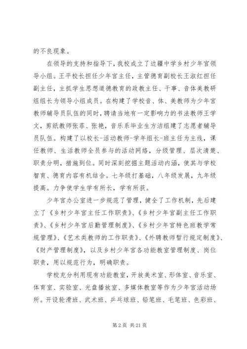 学校少年宫活动情况自查汇报.docx