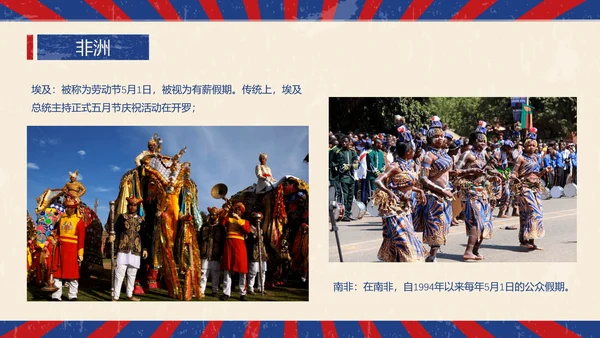 怀旧复古风国际五一劳动节班会PPT课件