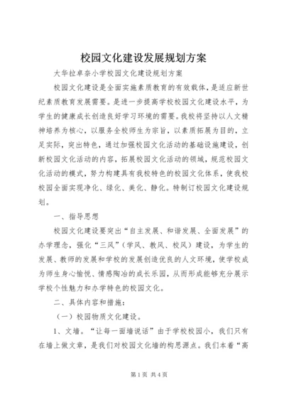 校园文化建设发展规划方案_2.docx