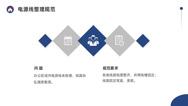 蓝色水彩简约商务物业6S管理培训PPT课件