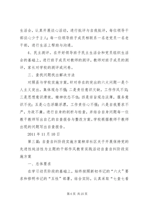 自查自纠阶段工作方案.docx