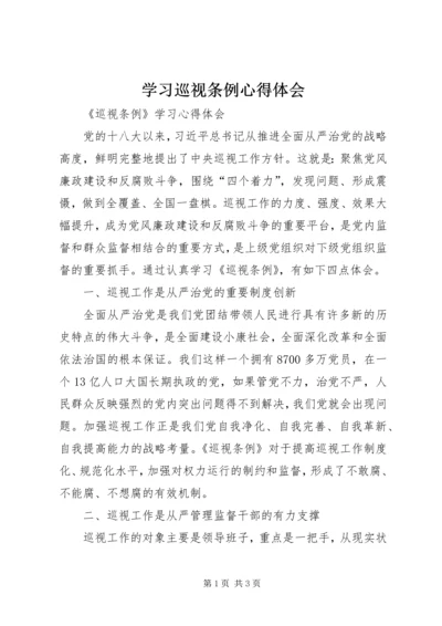 学习巡视条例心得体会.docx