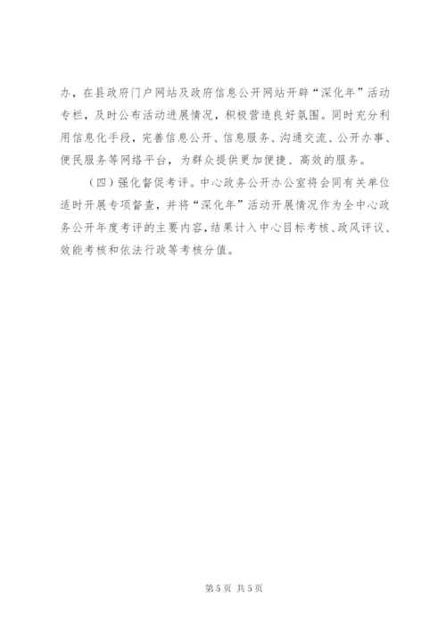 文化中心政务公开活动方案.docx