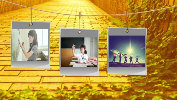 致青春记忆怀旧电子相册通用PPT模板