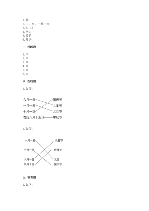 新部编版二年级上册道德与法治期末测试卷及一套完整答案.docx