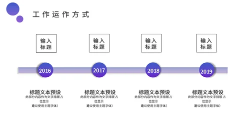 蓝紫渐变色商务工作汇报通用PPT模板
