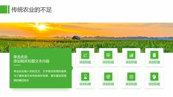 农业发展项目计划书通用PPT模板