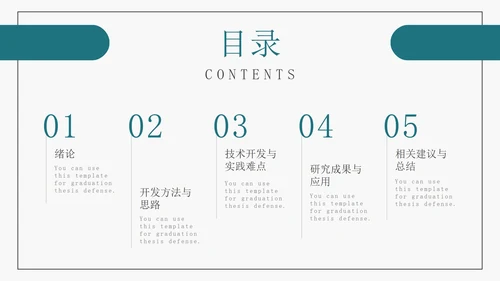 简约软件工程专业毕业答辩PPT模板