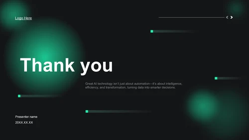 绿色科技风通用行业IT技术工作计划PPT主题