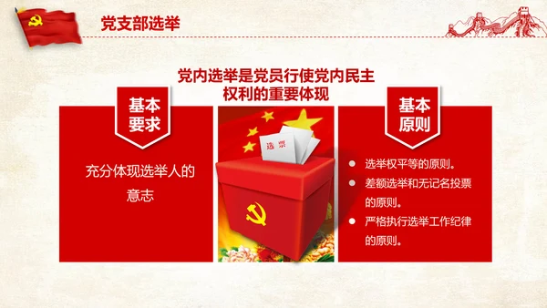 党支部党务工作党建知识培训党课PPT模板