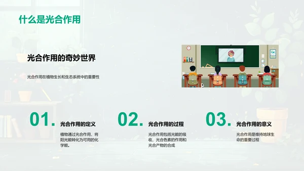 植物生长科学教学PPT模板